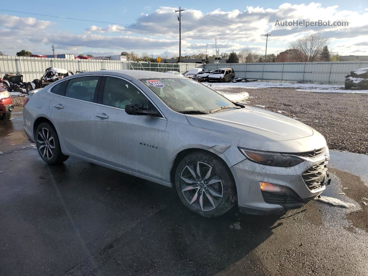 2021 Chevrolet Malibu Rs Silver vin: 1G1ZG5ST1MF020826