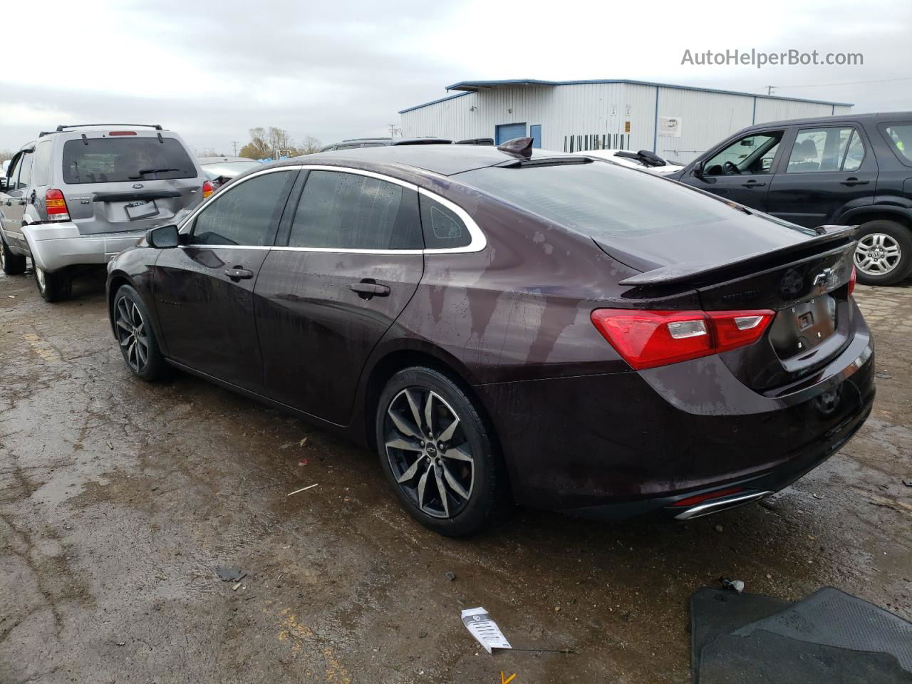 2021 Chevrolet Malibu Rs Burgundy vin: 1G1ZG5ST1MF047881