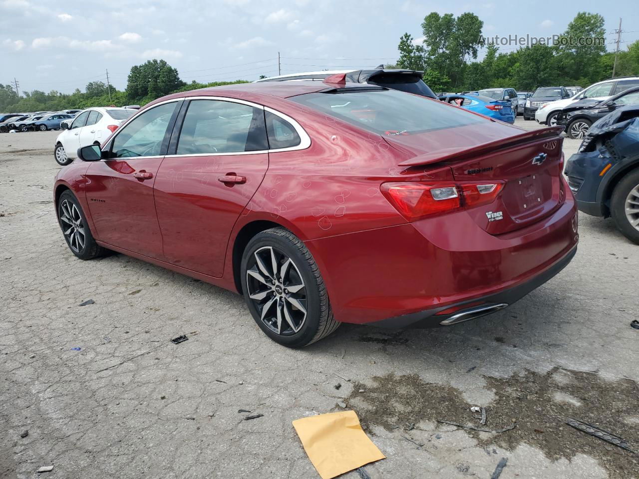 2021 Chevrolet Malibu Rs Red vin: 1G1ZG5ST2MF009253