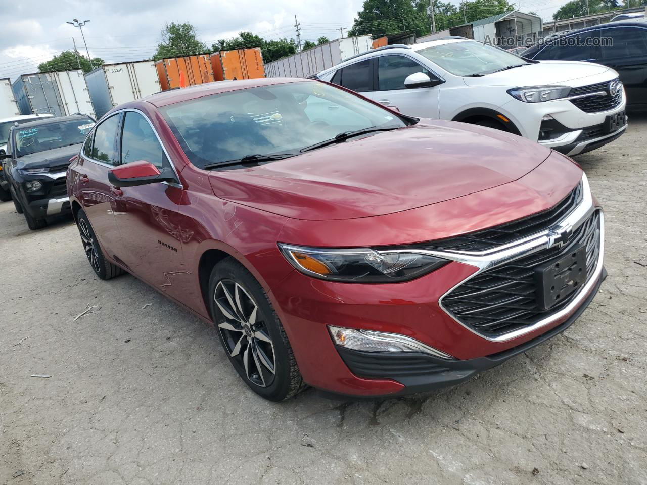 2021 Chevrolet Malibu Rs Red vin: 1G1ZG5ST2MF009253