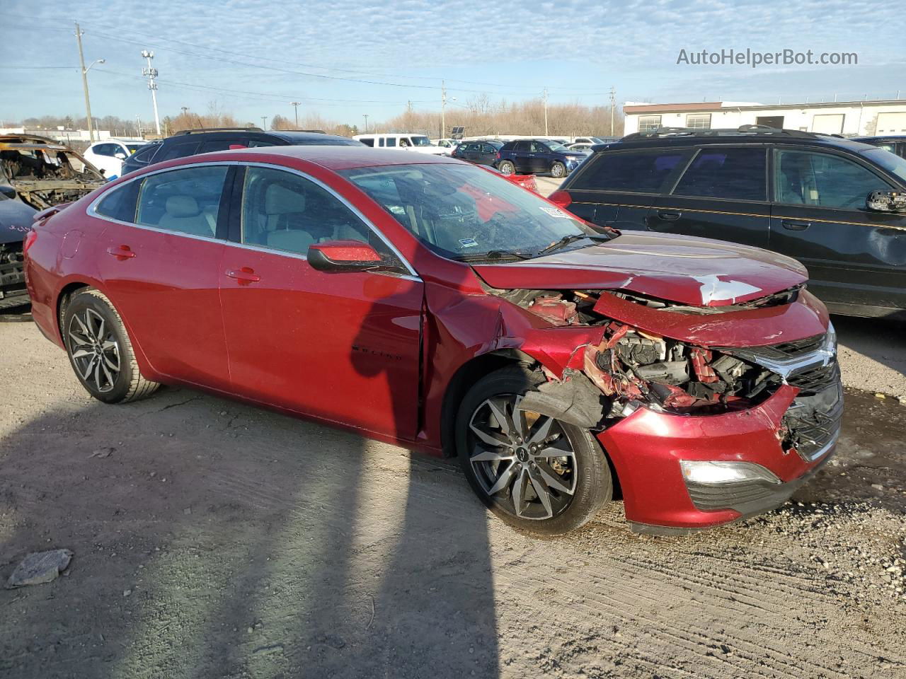 2021 Chevrolet Malibu Rs Red vin: 1G1ZG5ST2MF009981