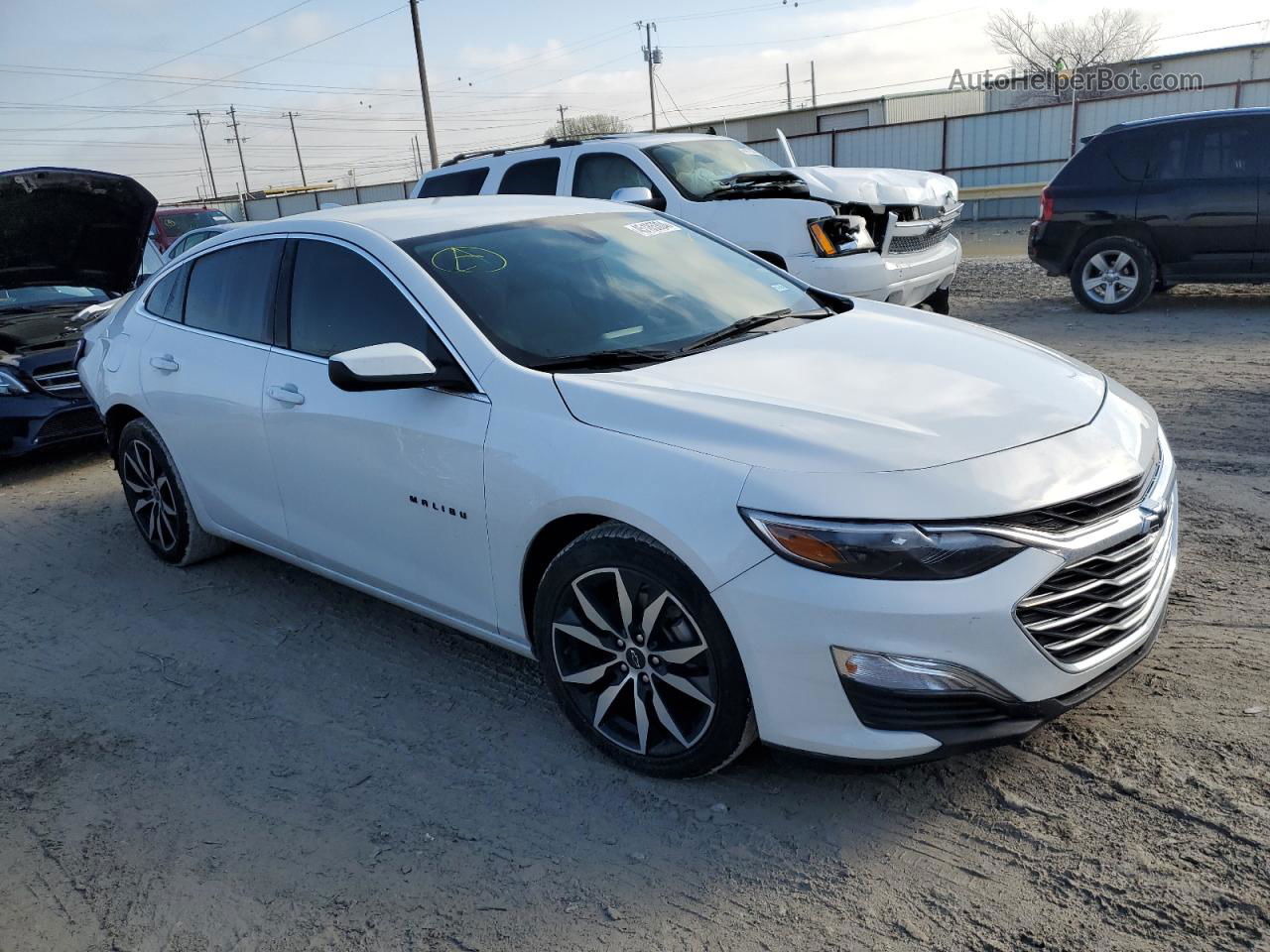 2021 Chevrolet Malibu Rs White vin: 1G1ZG5ST2MF089539