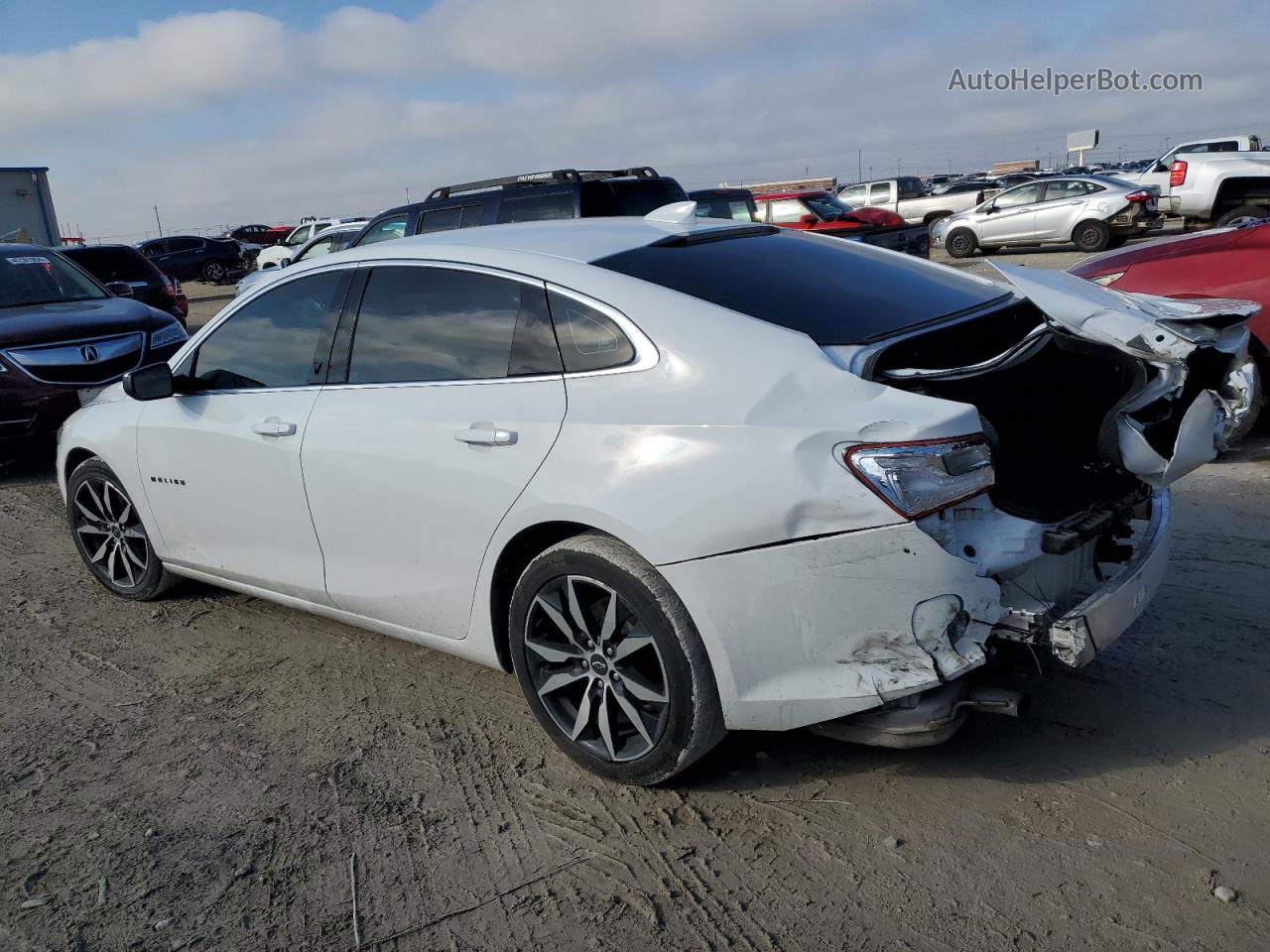 2021 Chevrolet Malibu Rs White vin: 1G1ZG5ST2MF089539