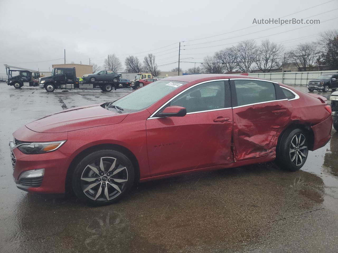 2021 Chevrolet Malibu Rs Red vin: 1G1ZG5ST3MF047431