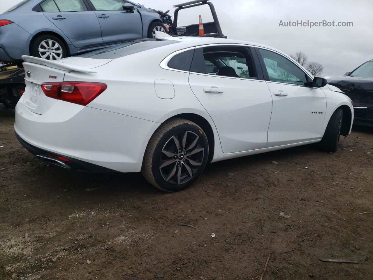 2021 Chevrolet Malibu Rs White vin: 1G1ZG5ST4MF046238