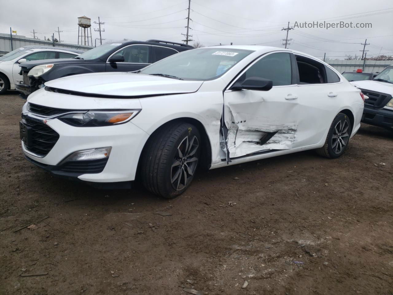 2021 Chevrolet Malibu Rs White vin: 1G1ZG5ST4MF046238