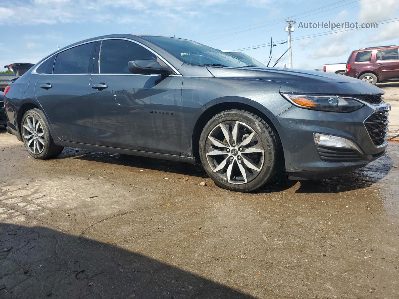 2021 Chevrolet Malibu Rs Gray vin: 1G1ZG5ST5MF020456