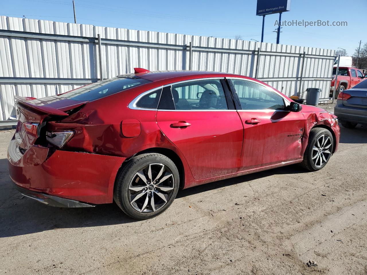 2021 Chevrolet Malibu Rs Red vin: 1G1ZG5ST7MF000029