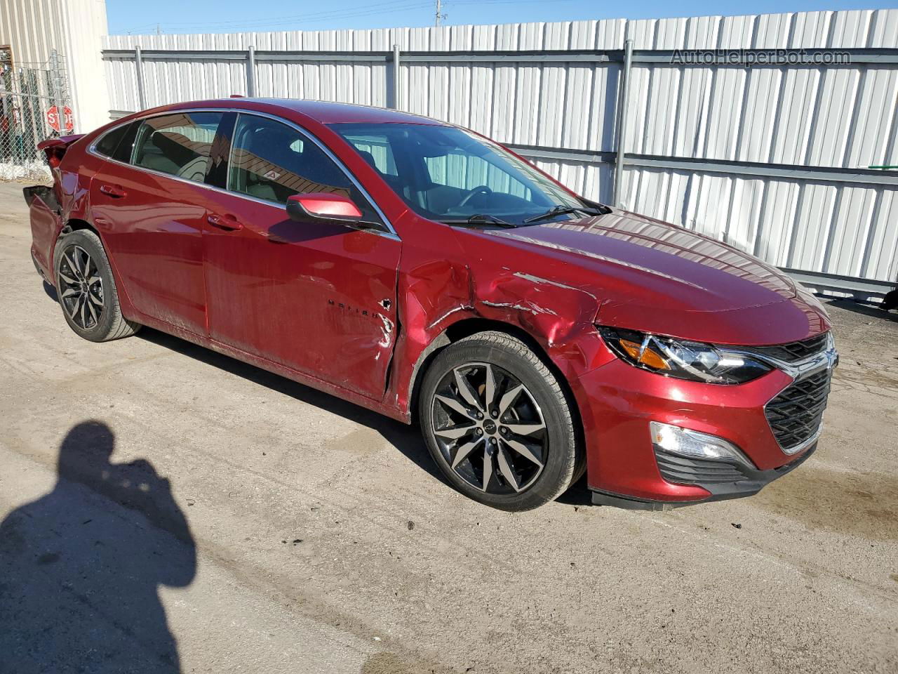 2021 Chevrolet Malibu Rs Red vin: 1G1ZG5ST7MF000029