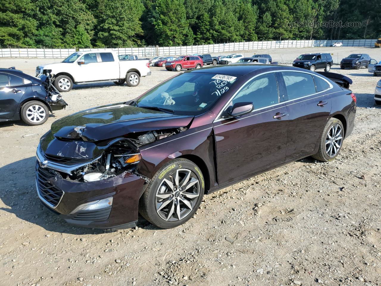 2021 Chevrolet Malibu Rs Purple vin: 1G1ZG5ST7MF007854