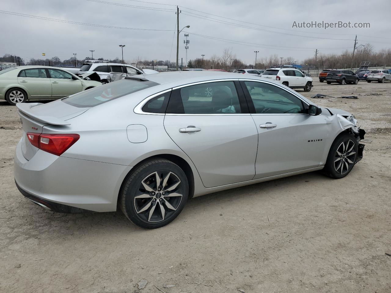 2021 Chevrolet Malibu Rs Silver vin: 1G1ZG5ST7MF013587