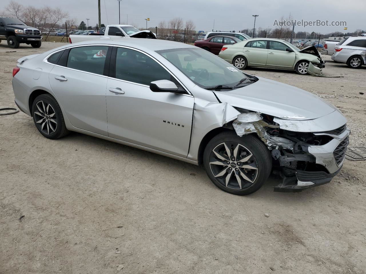 2021 Chevrolet Malibu Rs Silver vin: 1G1ZG5ST7MF013587