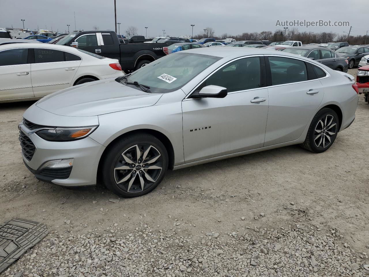 2021 Chevrolet Malibu Rs Silver vin: 1G1ZG5ST7MF013587