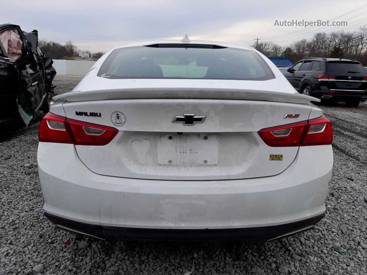 2021 Chevrolet Malibu Rs White vin: 1G1ZG5ST7MF034357