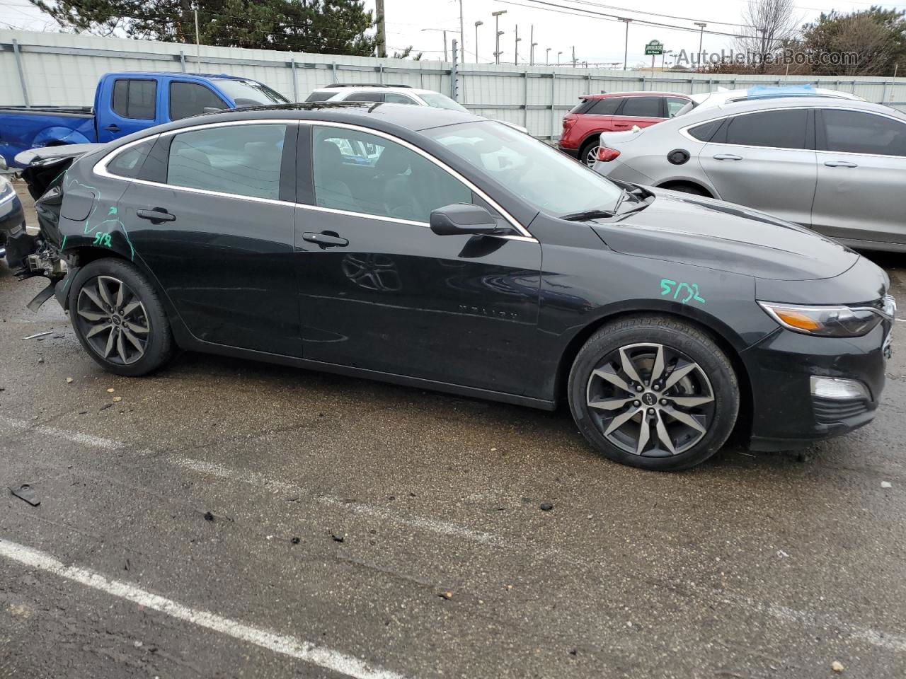 2021 Chevrolet Malibu Rs Black vin: 1G1ZG5ST8MF056318