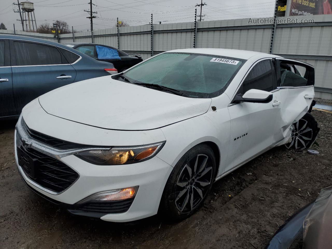 2021 Chevrolet Malibu Rs Белый vin: 1G1ZG5ST8MF058523