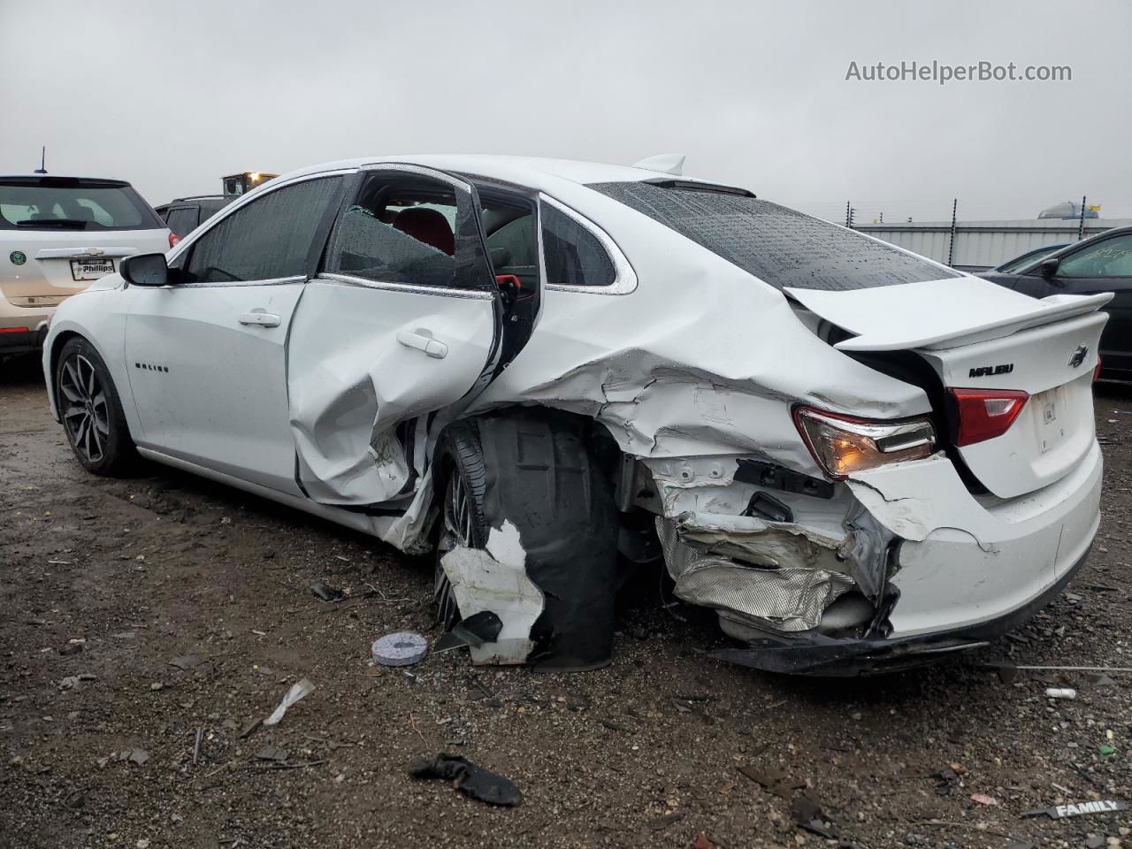 2021 Chevrolet Malibu Rs White vin: 1G1ZG5ST8MF058523