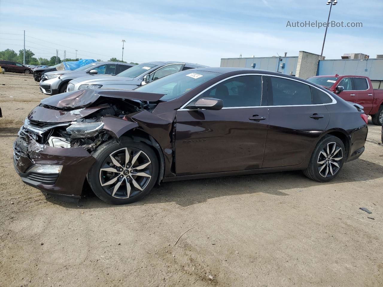 2021 Chevrolet Malibu Rs Коричневый vin: 1G1ZG5ST8MF063124