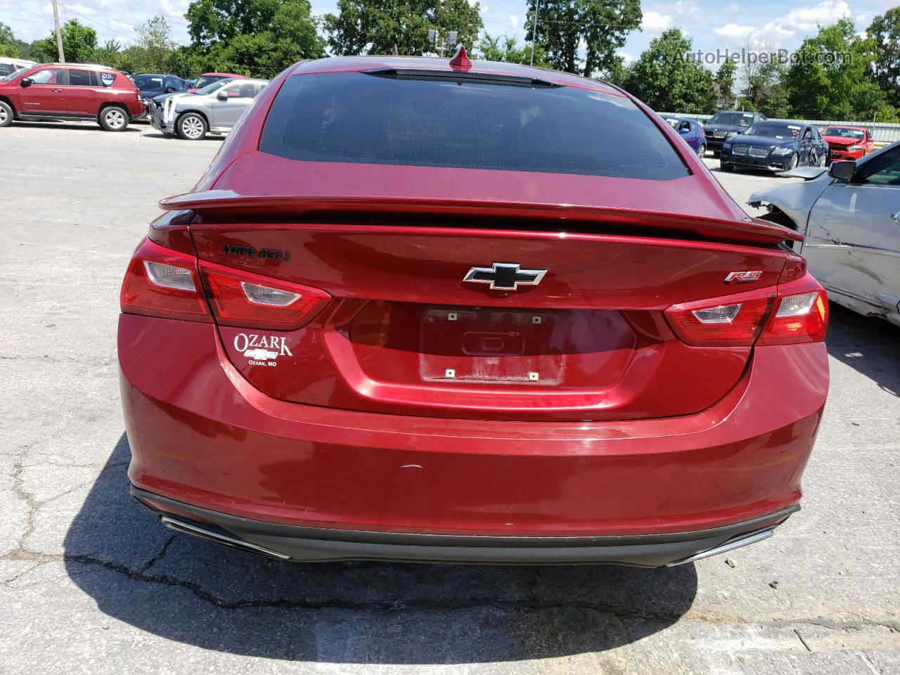 2021 Chevrolet Malibu Rs Burgundy vin: 1G1ZG5STXMF076733