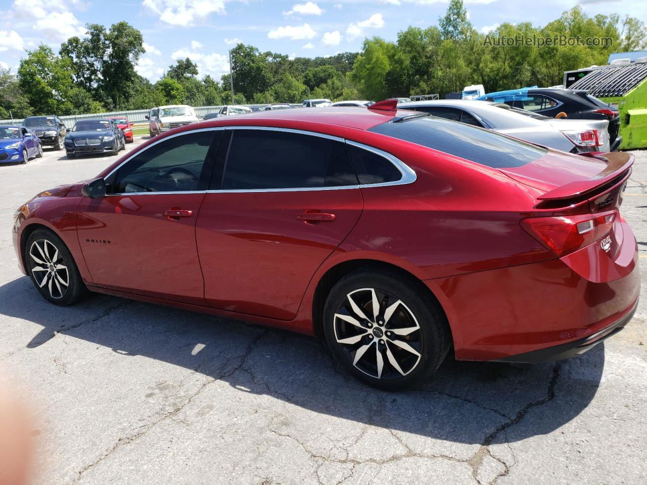 2021 Chevrolet Malibu Rs Burgundy vin: 1G1ZG5STXMF076733