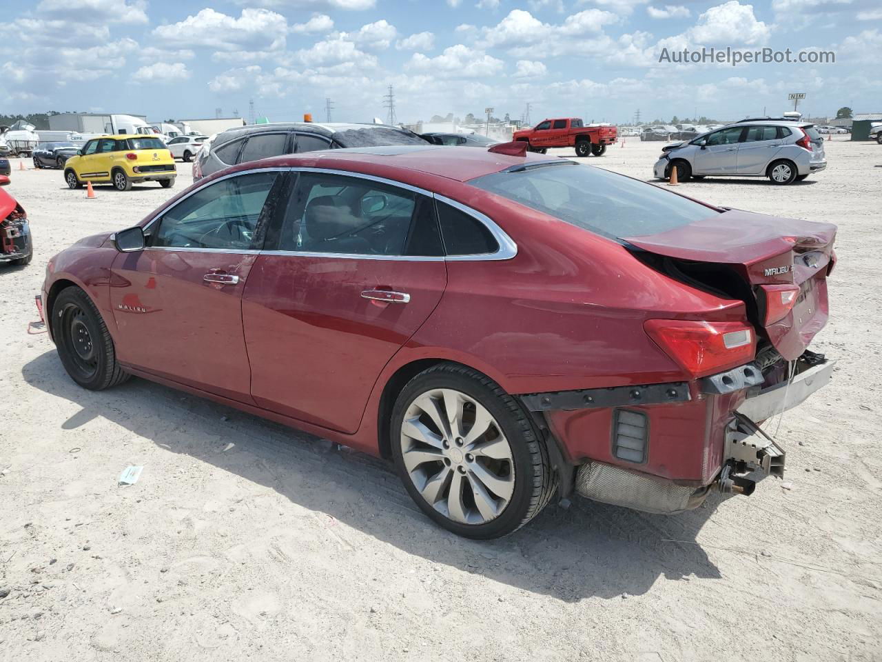 2017 Chevrolet Malibu Premier Темно-бордовый vin: 1G1ZH5SX0HF211725