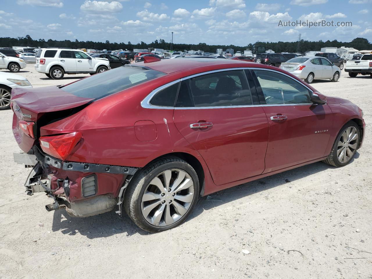 2017 Chevrolet Malibu Premier Темно-бордовый vin: 1G1ZH5SX0HF211725