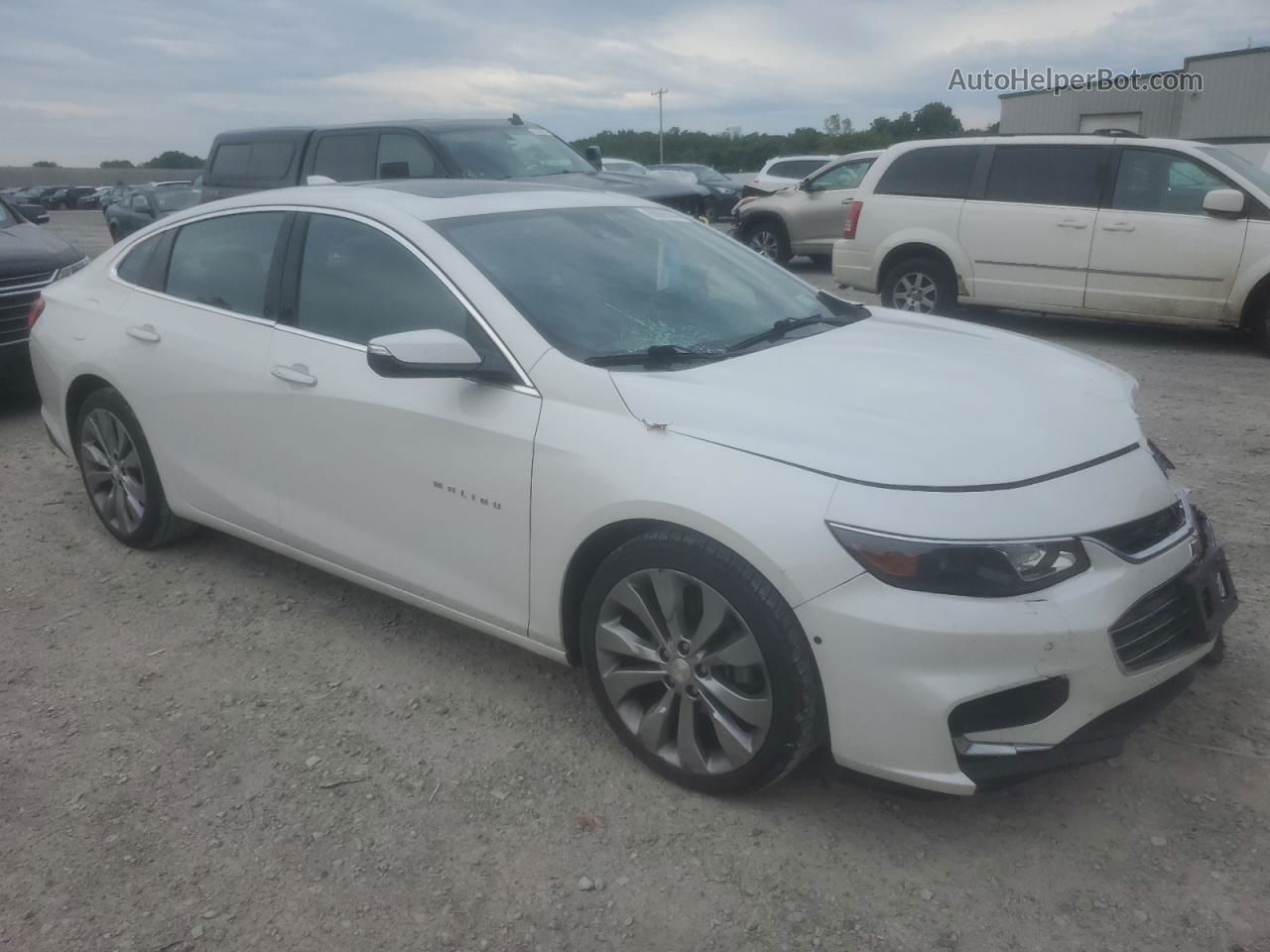 2017 Chevrolet Malibu Premier Белый vin: 1G1ZH5SX5HF114181