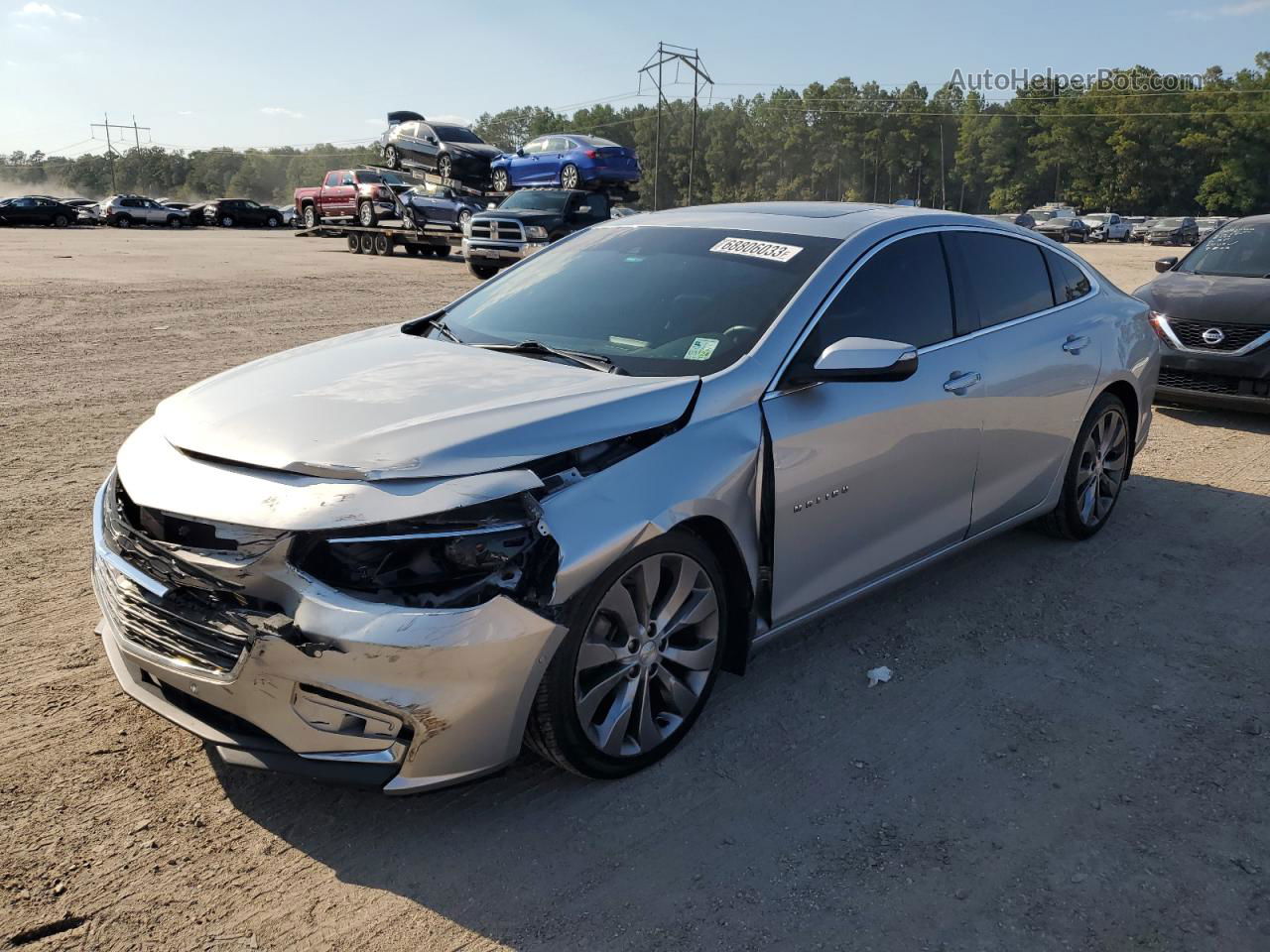 2017 Chevrolet Malibu Premier Silver vin: 1G1ZH5SX5HF128324