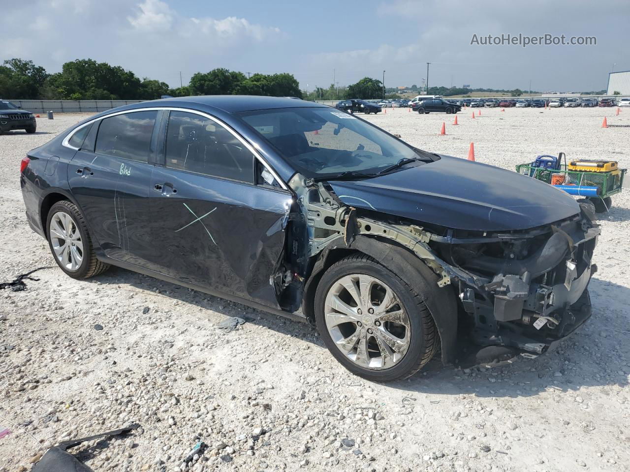 2017 Chevrolet Malibu Premier Синий vin: 1G1ZH5SX5HF155460