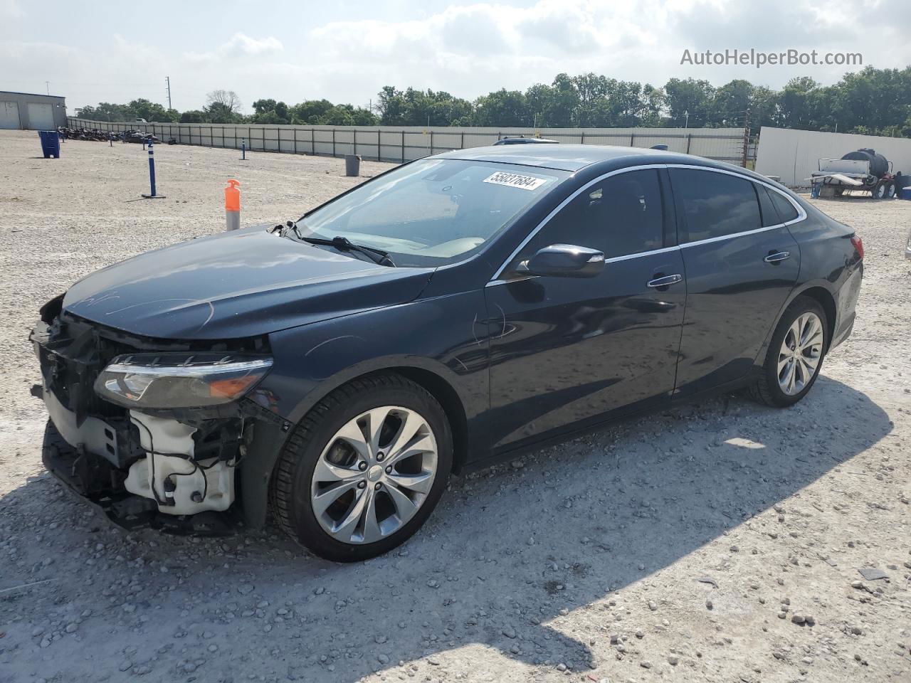 2017 Chevrolet Malibu Premier Синий vin: 1G1ZH5SX5HF155460