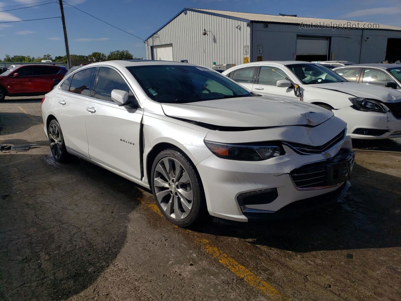 2017 Chevrolet Malibu Premier White vin: 1G1ZH5SX7HF139986