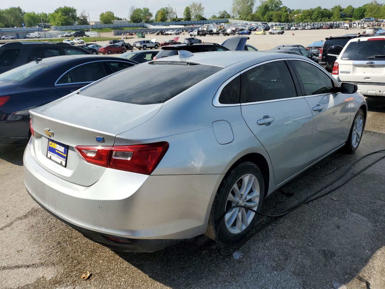 2017 Chevrolet Malibu Hybrid Silver vin: 1G1ZJ5SU6HF125667