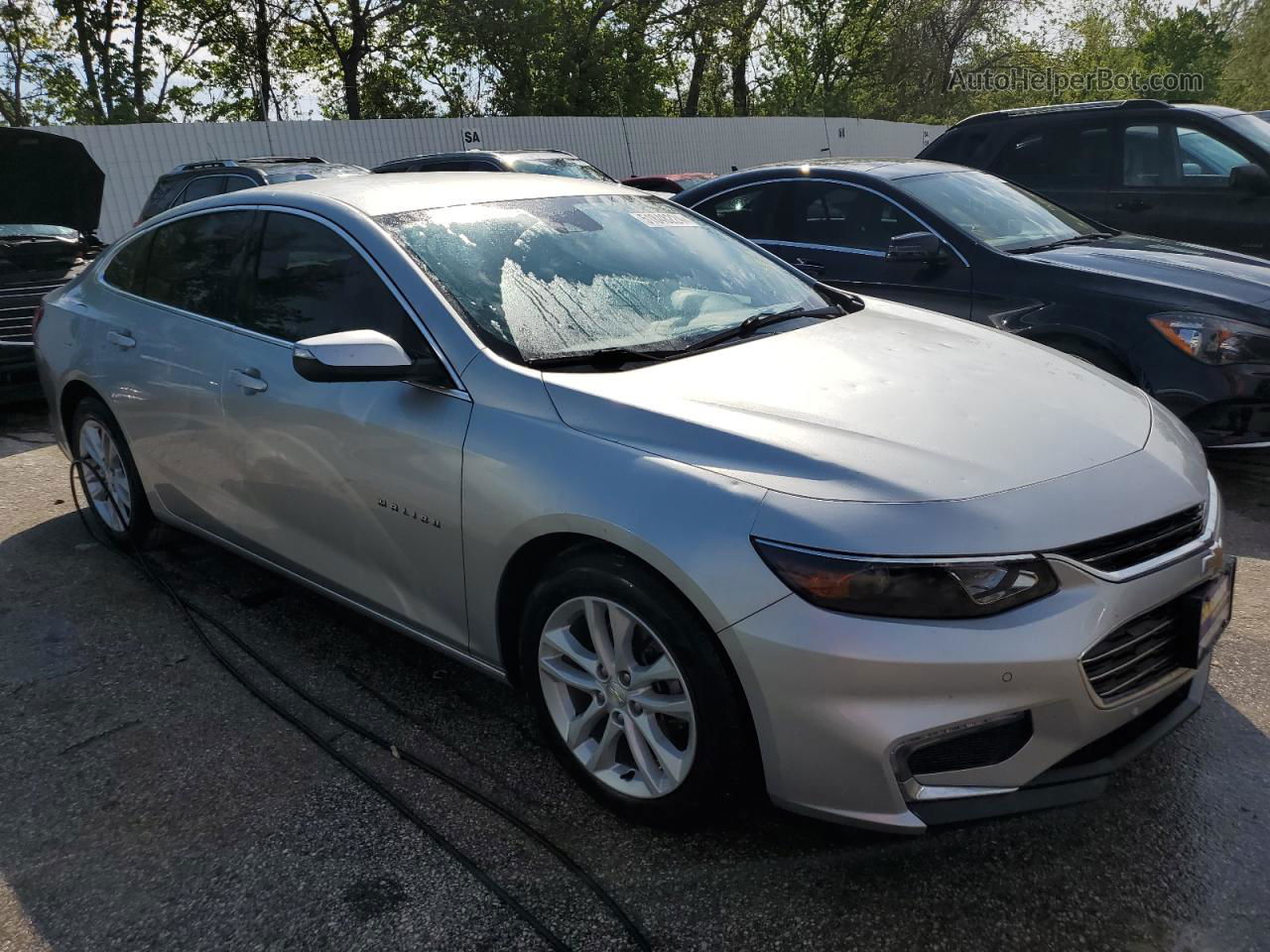 2017 Chevrolet Malibu Hybrid Silver vin: 1G1ZJ5SU6HF125667