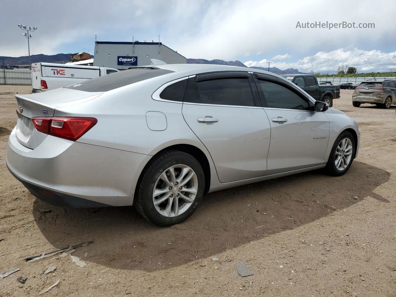 2017 Chevrolet Malibu Hybrid Silver vin: 1G1ZJ5SU6HF283734