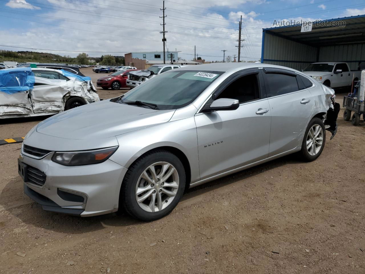 2017 Chevrolet Malibu Hybrid Silver vin: 1G1ZJ5SU6HF283734