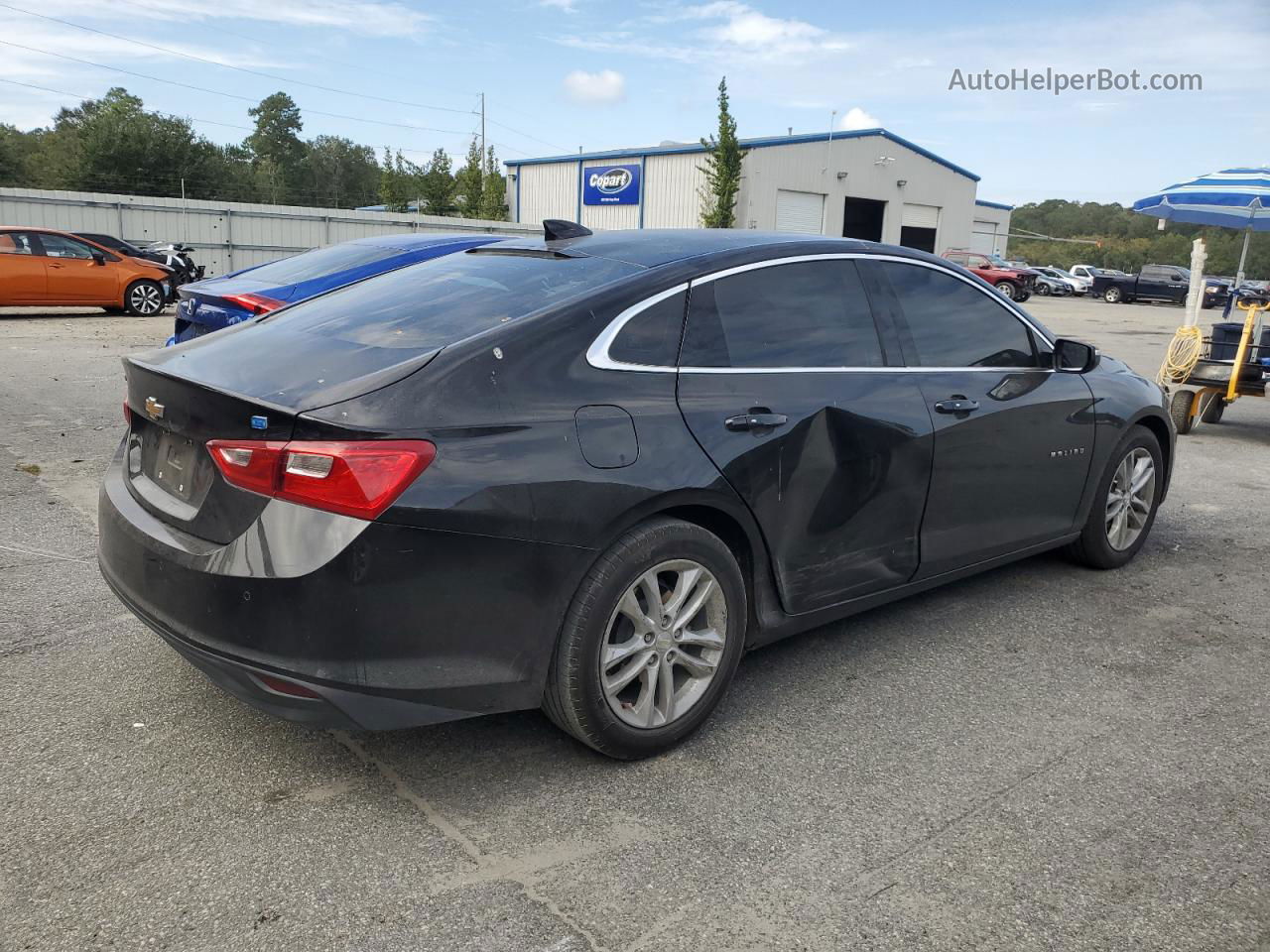 2017 Chevrolet Malibu Hybrid Black vin: 1G1ZJ5SU7HF213952