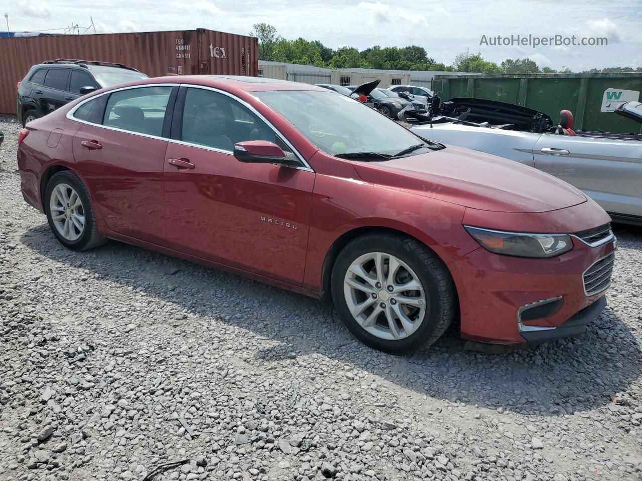 2017 Chevrolet Malibu Hybrid Красный vin: 1G1ZJ5SU9HF234429