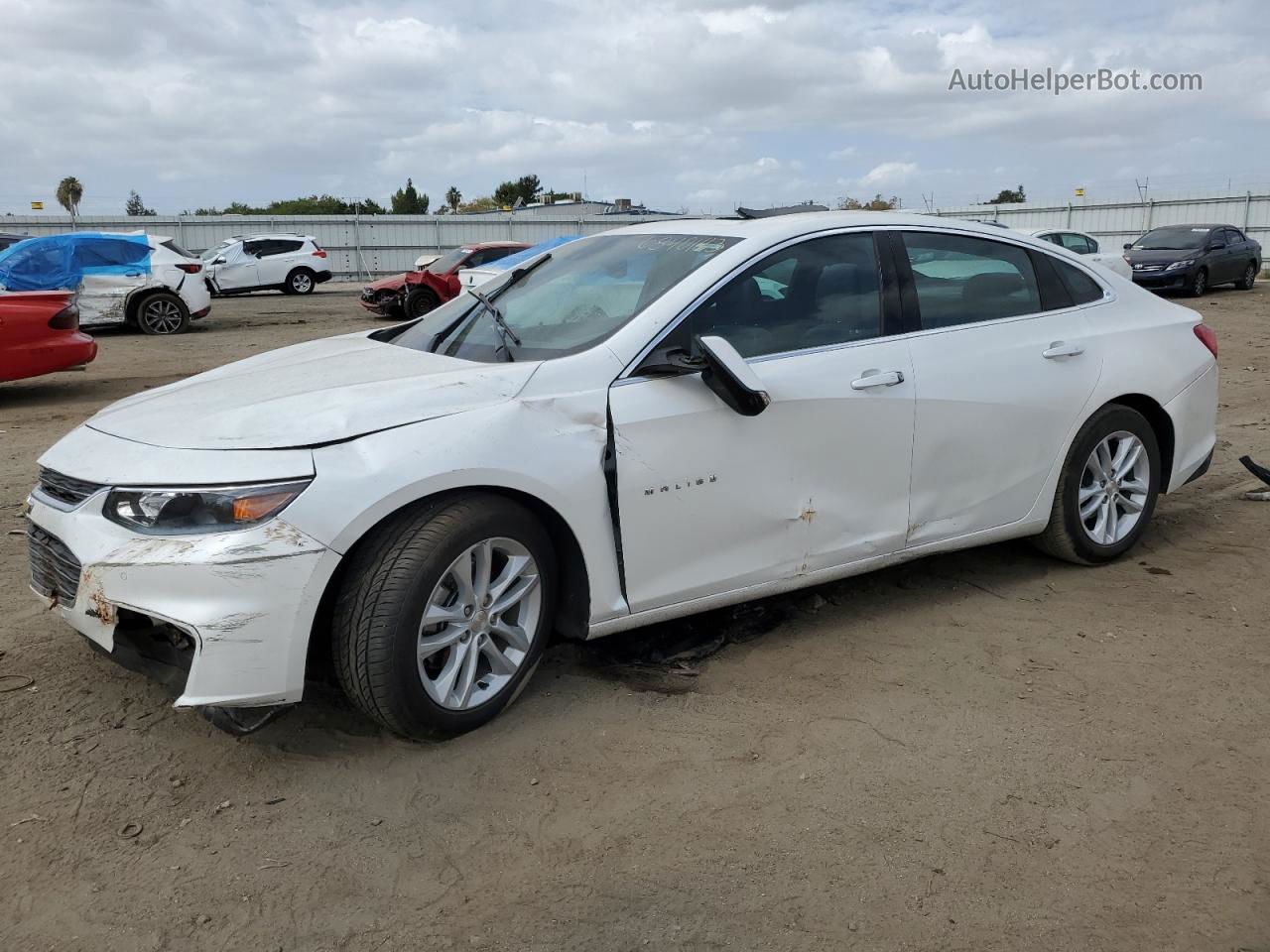 2017 Chevrolet Malibu Hybrid Белый vin: 1G1ZJ5SUXHF175505