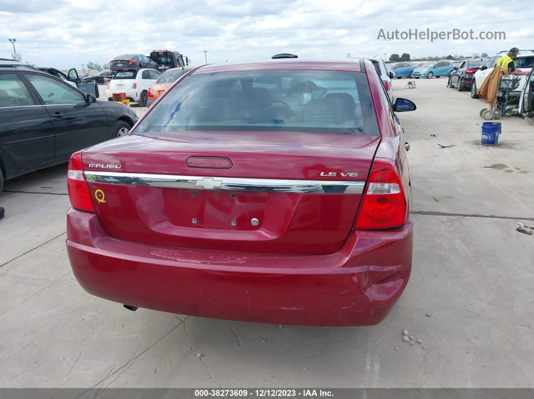 2004 Chevrolet Malibu Ls Maroon vin: 1G1ZT52804F114820