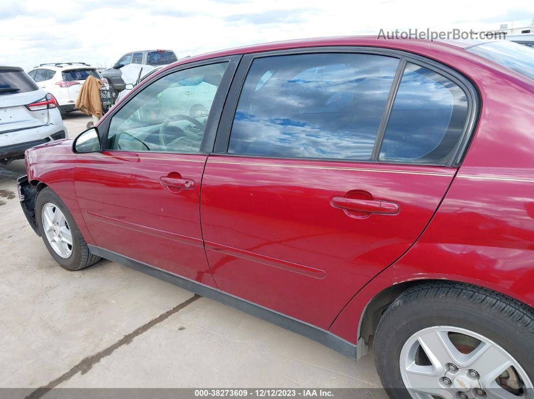 2004 Chevrolet Malibu Ls Maroon vin: 1G1ZT52804F114820