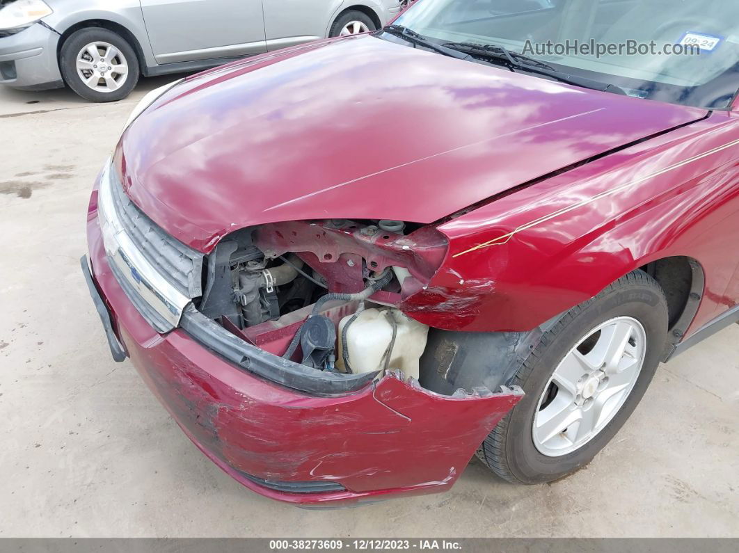 2004 Chevrolet Malibu Ls Maroon vin: 1G1ZT52804F114820