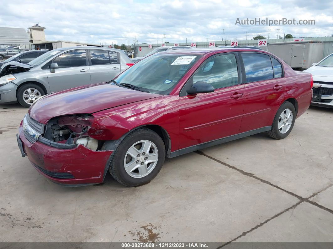 2004 Chevrolet Malibu Ls Maroon vin: 1G1ZT52804F114820