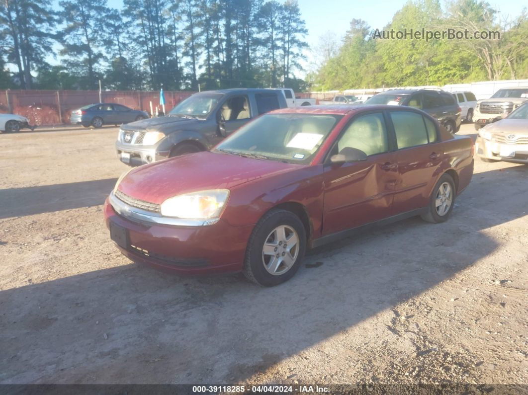 2004 Chevrolet Malibu Ls Red vin: 1G1ZT52804F239607