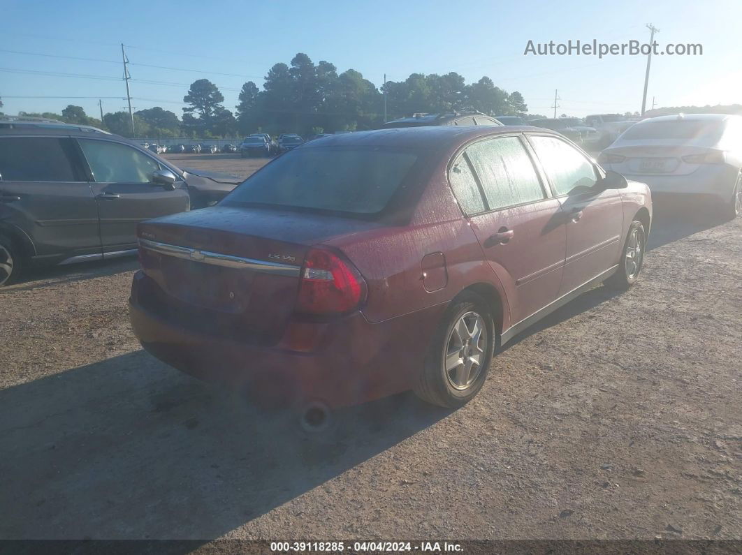 2004 Chevrolet Malibu Ls Red vin: 1G1ZT52804F239607