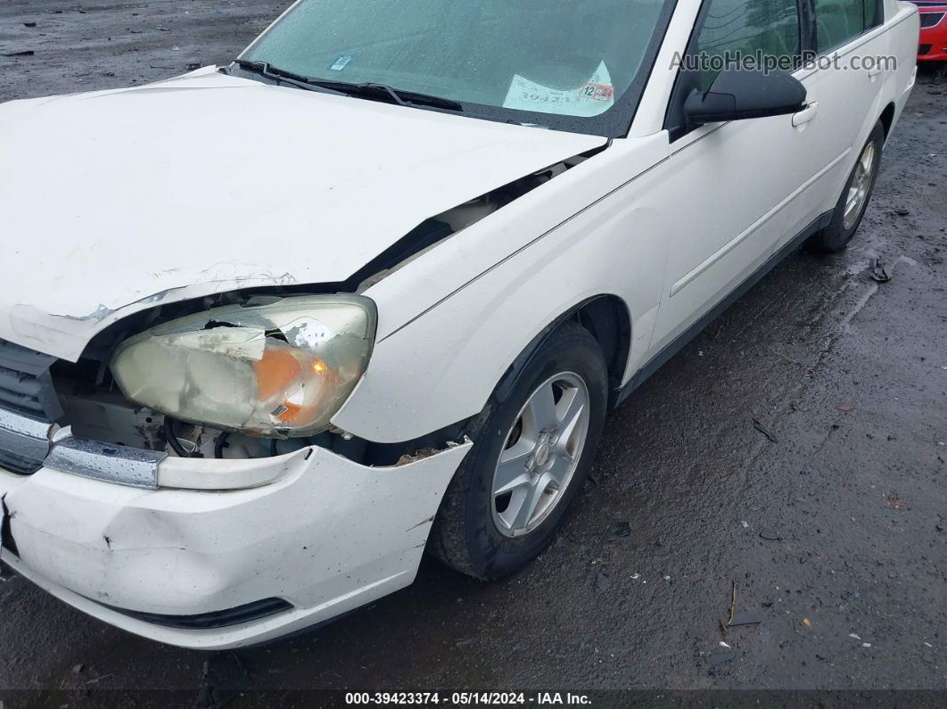 2004 Chevrolet Malibu Ls White vin: 1G1ZT52834F173795