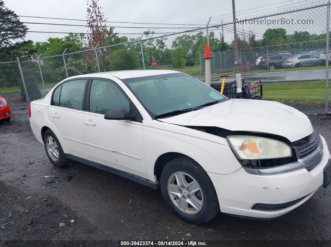 2004 Chevrolet Malibu Ls White vin: 1G1ZT52834F173795