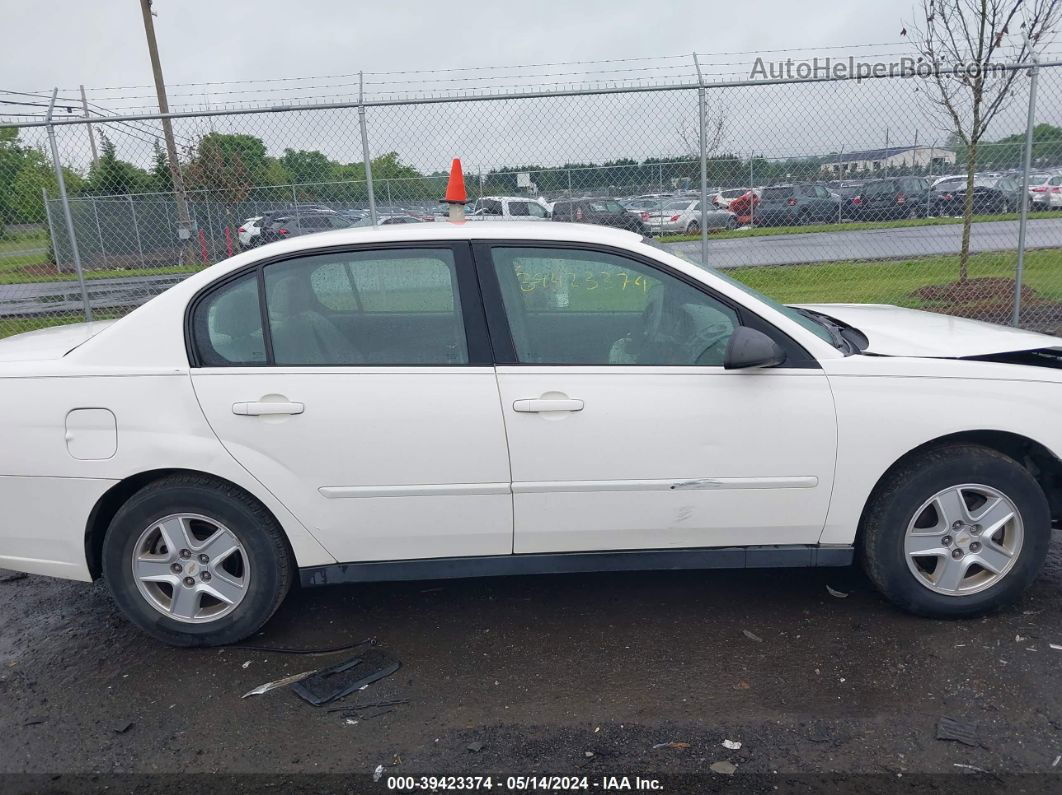 2004 Chevrolet Malibu Ls White vin: 1G1ZT52834F173795