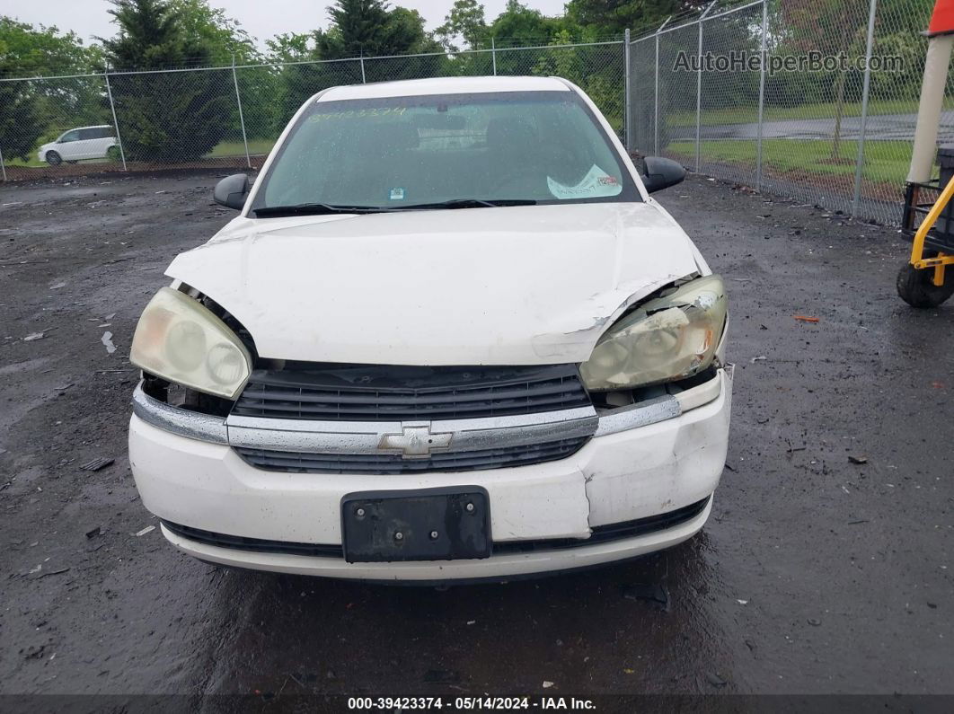 2004 Chevrolet Malibu Ls White vin: 1G1ZT52834F173795