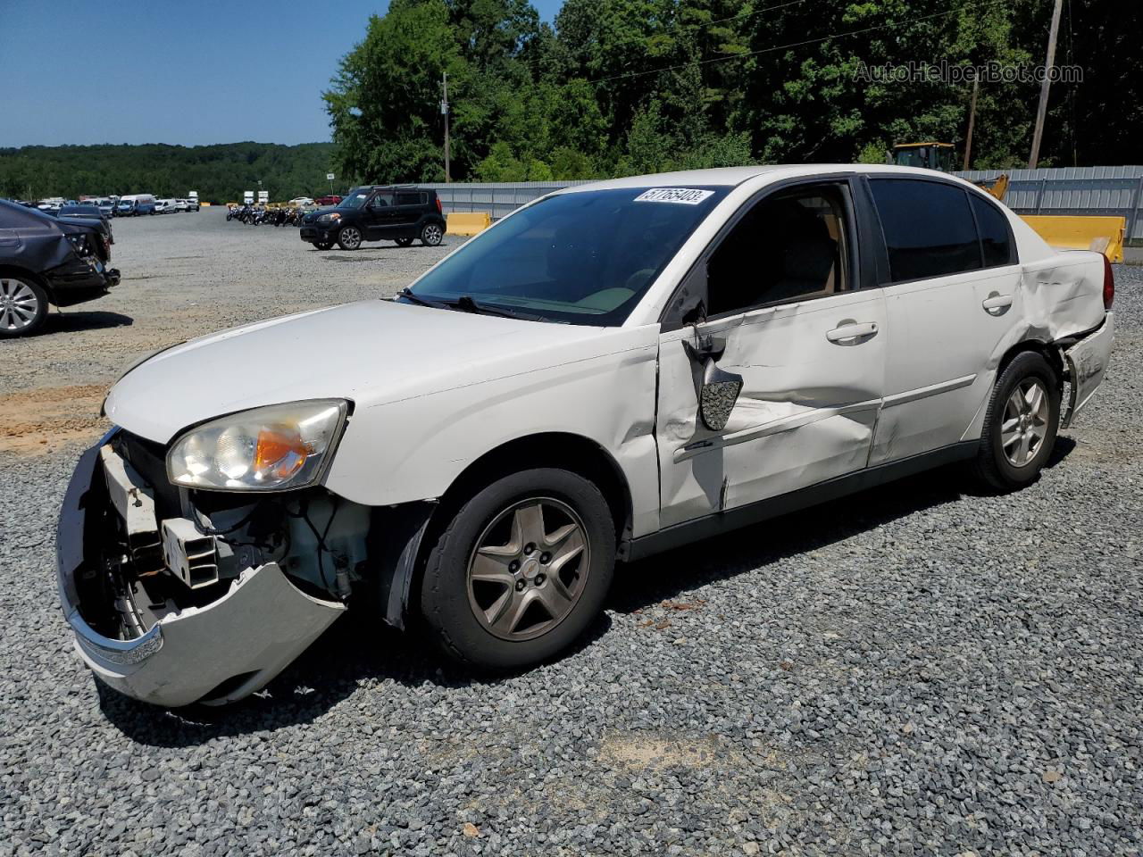 2004 Chevrolet Malibu Ls White vin: 1G1ZT54804F102597