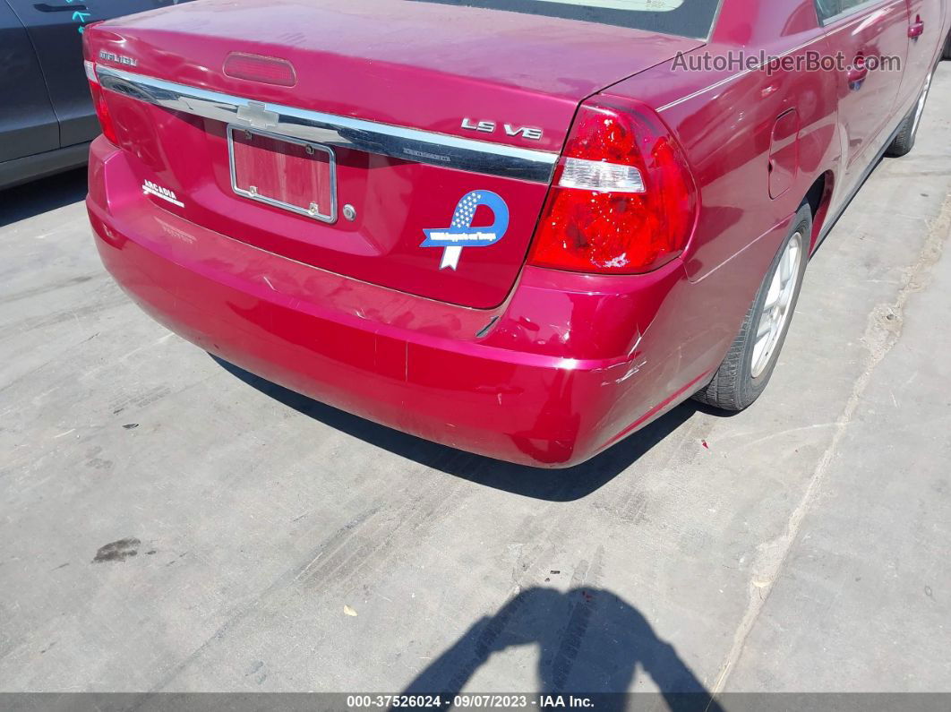 2004 Chevrolet Malibu Ls Red vin: 1G1ZT54804F166090